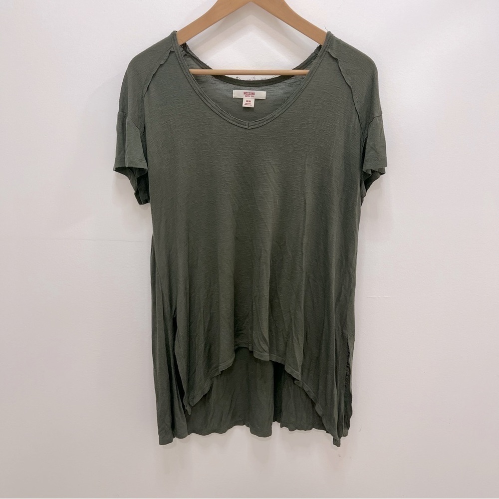 𝅺MOSSIMO rough hem tunic T-shirt